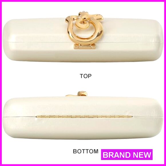Formal Evening Clutch Synthetic Leather Detachable Strap Wedding Prom Party